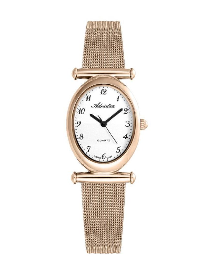 Women Classic Analog Swiss Quartz Watch ADRIATICA Silver Dial A3453.9123Q