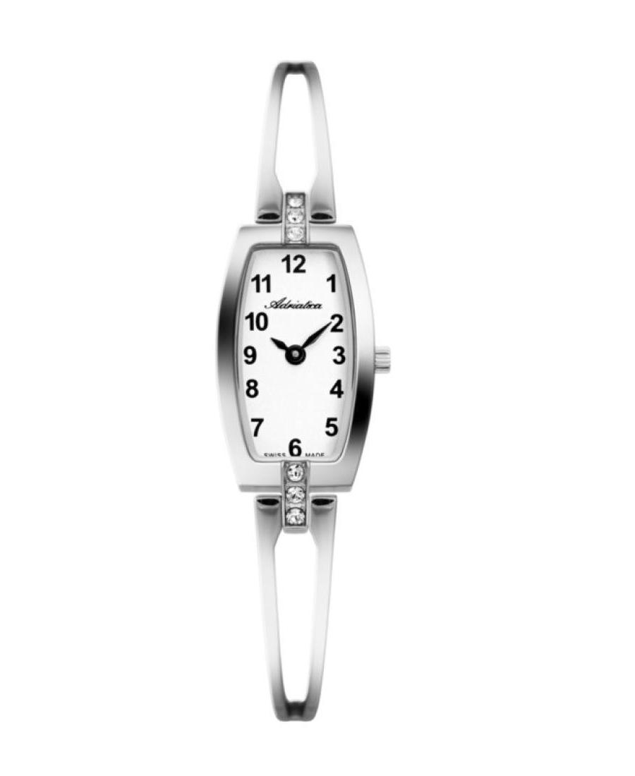 Women Classic Analog Swiss Quartz Watch ADRIATICA Silver Dial 17mm A3507.5123QZ