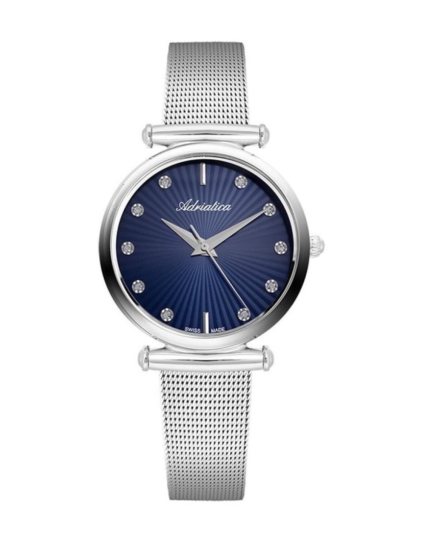Moteriškas Classic Analog Swiss Kvarcinis Watch ADRIATICA Mėlyna Dial 33mm A3518.5195Q/T