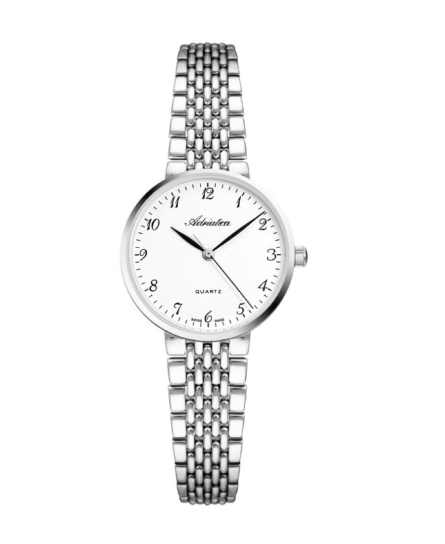 Moteriškas Classic Analog Swiss Kvarcinis Watch ADRIATICA Sidabras Dial 30mm A3563.5123Q
