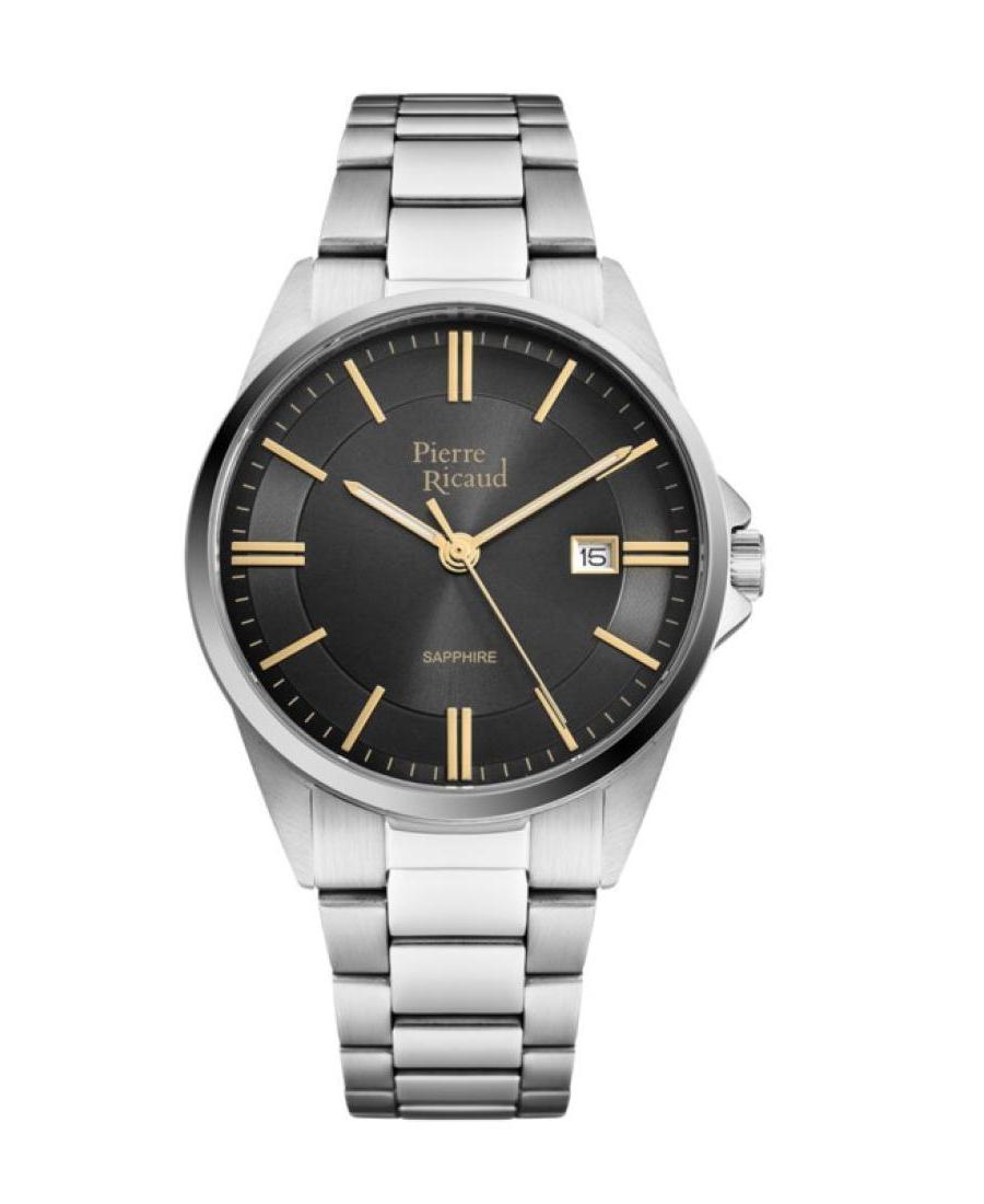 Men Classic Analog Quartz Watch PIERRE RICAUD Schwarz Dial 40mm P60022.5116Q