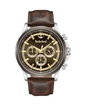 Mężczyźni klasyczny kwarcowy analogowe Zegarek Chronograf TIMBERLAND TDWGF0054601 Brązowy Wybierz 45mm
