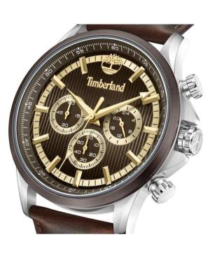 Men Klassisch Quartz Analog Watch Chronograph TIMBERLAND TDWGF0054601 Braun Dial 45mm image 6