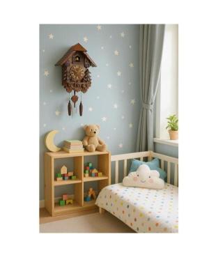 ADLER 24017W ОРЕХ. Кукушка. Настенные кварцевые часы Wood Орех Дерево Волоський горіх image 4