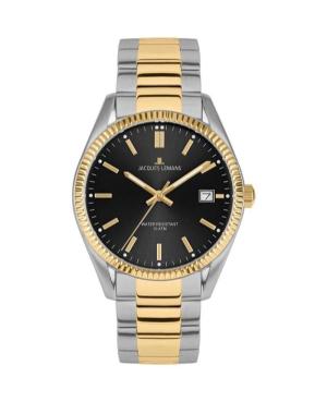 Mężczyźni klasyczny kwarcowy analogowe Zegarek JACQUES LEMANS 50-3I Czarny Wybierz 40mm