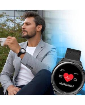 Жіночий Смарт Фешн Спортивний Наручний Годинник GARETT V12 Black leather image 1