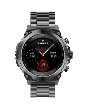 Mężczyźni sportowy Funkcjonalny Moda Zegarek GARETT Atom Black steel 47mm