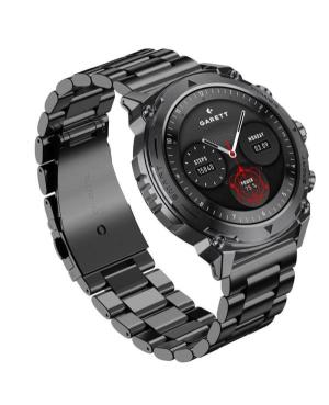 Чоловічий Спортивний Фешн Наручний Годинник GARETT Atom Black steel image 11