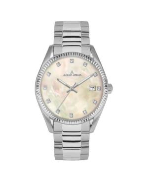 Women Classic Fashion Quartz Analog Watch JACQUES LEMANS 50-4H Sand Dial 34mm