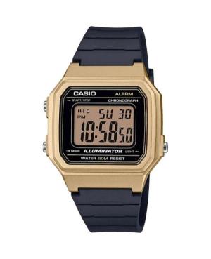 Men Functional Japan Quartz Digital Watch Alarm CASIO W-217HM-9AVEF Gold color Dial 41mm