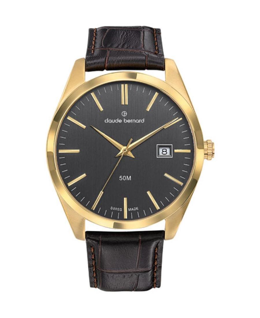 Мужские Классические Швейцарские Наручные Часы CLAUDE BERNARD 70201 37J NID