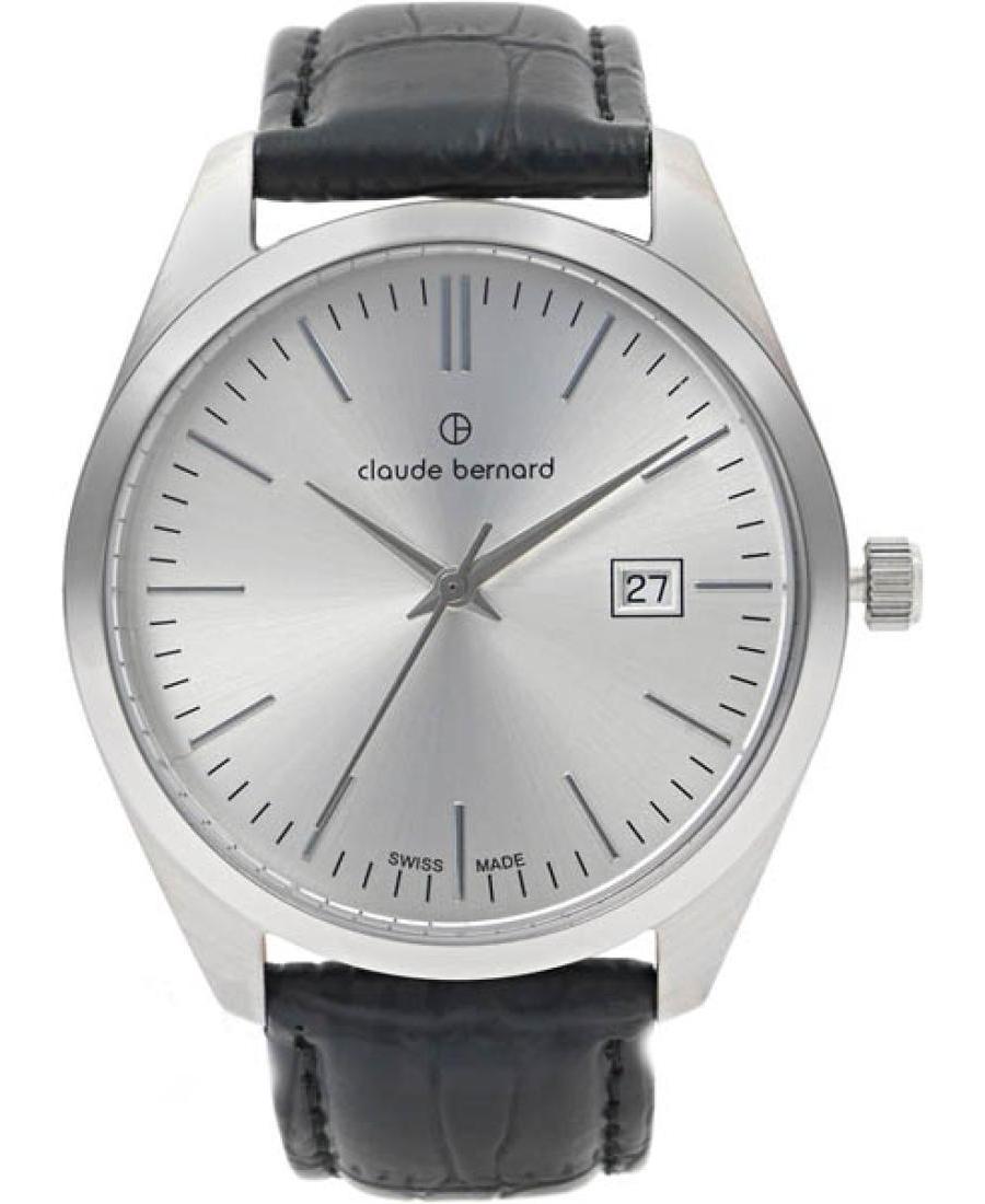 Мужские Классические Швейцарские Наручные Часы CLAUDE BERNARD 70201 3 AIN