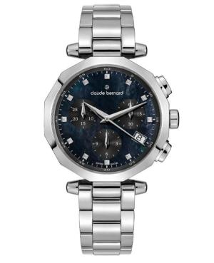 Kobiety klasyczny Szwajcar kwarcowy analogowe Zegarek Chronograf CLAUDE BERNARD 10251 3M NANN Czarny Wybierz 36mm