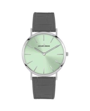Women Klassisch Quartz Analog Watch JACQUES LEMANS 1-2172C Grün Dial 28mm