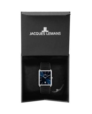 Men Classic Quartz Analog Watch JACQUES LEMANS 1-2173B Blue Dial 30mm image 2