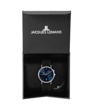 Men Klasické Quartz Analog Watch JACQUES LEMANS 1-2175A Modrá Dial 38mm image 2