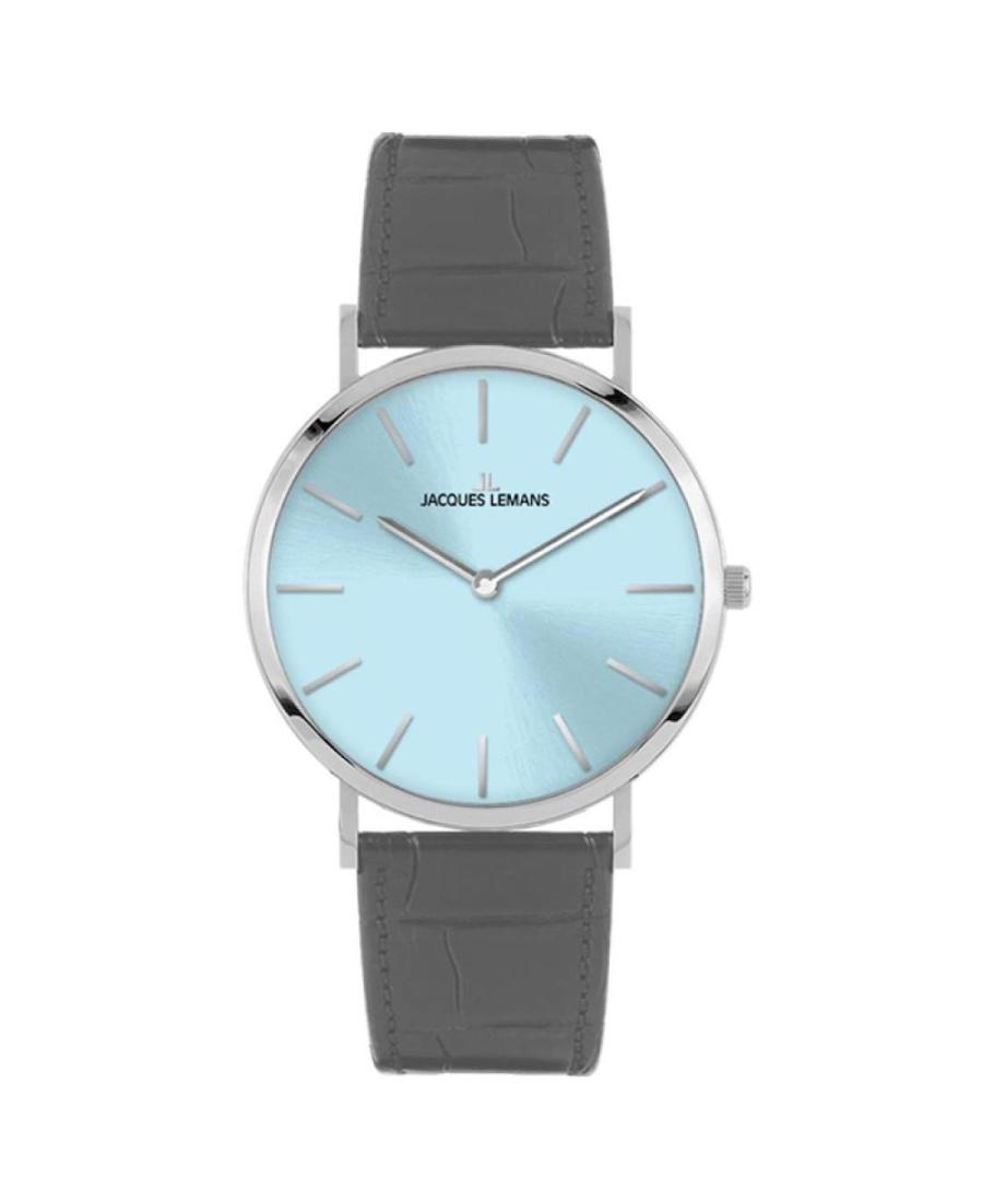 Moteriškas Klasikinis Kvarcinis Rodyklinis Watch JACQUES LEMANS 1-2172B Mėlyna Dial 28mm