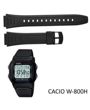 Watch Strap CASIO 10268612 Black Černá 18 mm image 1
