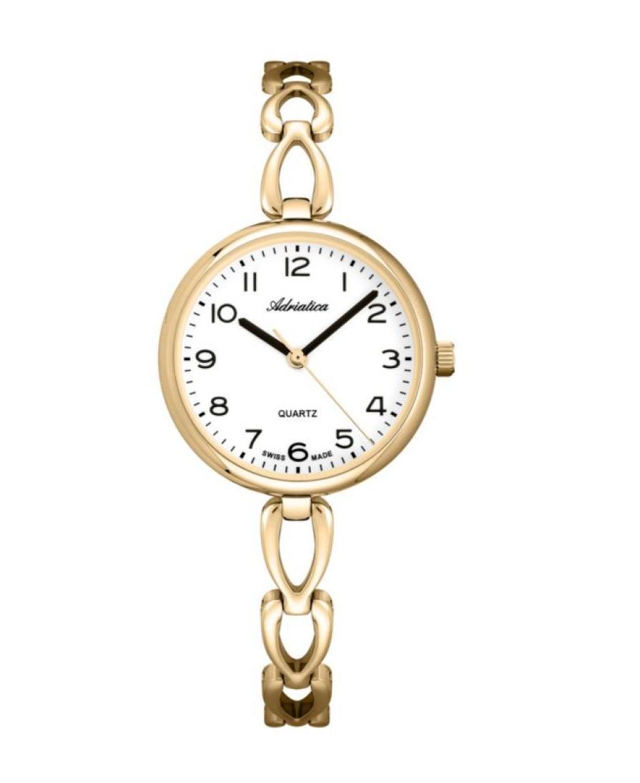 Women Classic Analog Swiss Quartz Watch ADRIATICA Silver Dial 30mm A3785.1123Q