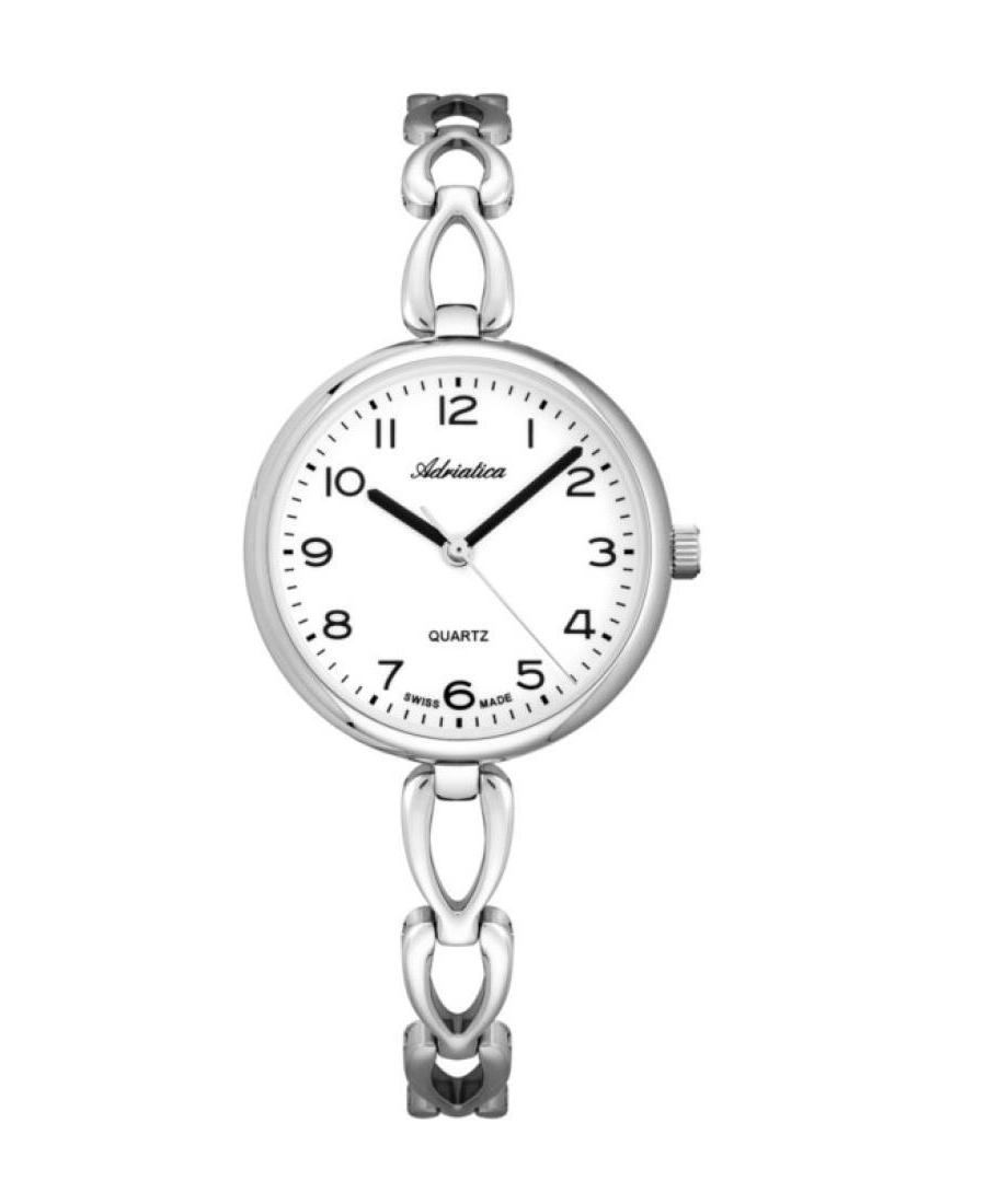 Moteriškas Classic Analog Swiss Kvarcinis Watch ADRIATICA Sidabras Dial 30mm A3785.5123Q