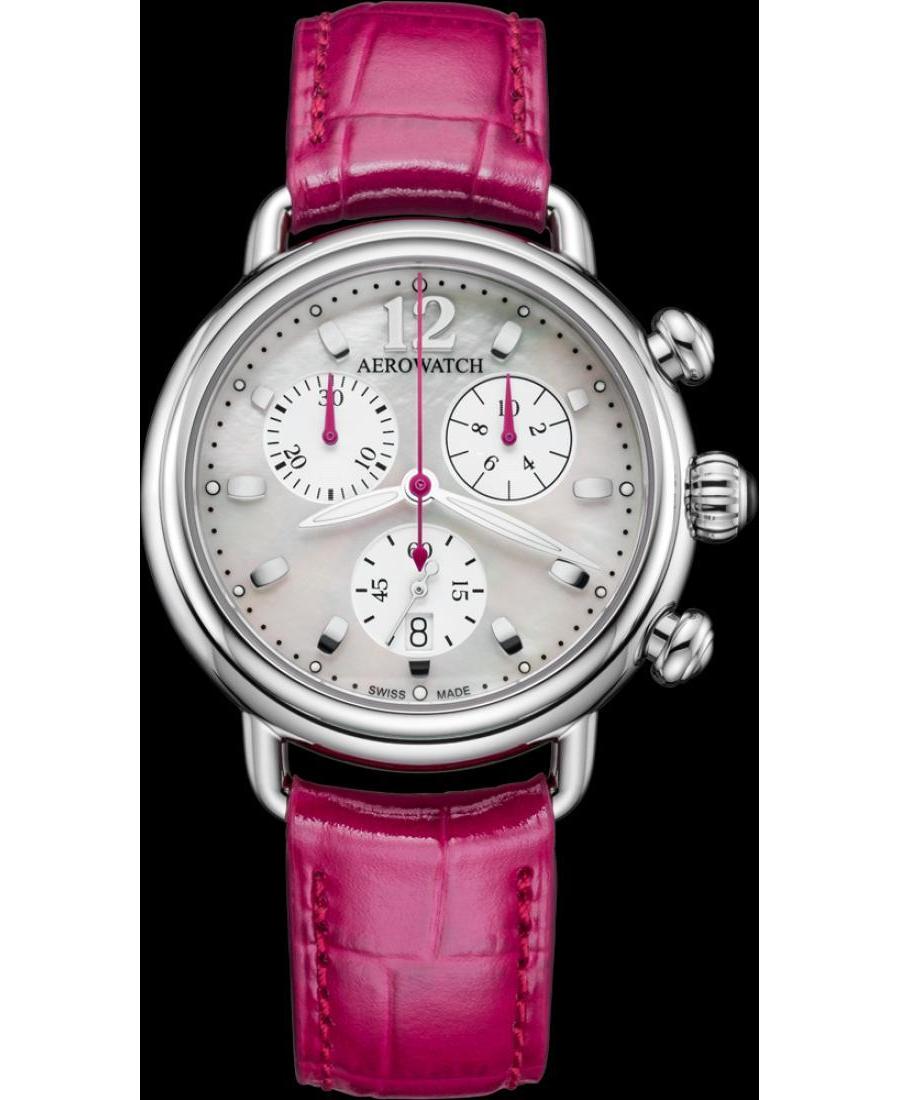 Women Luxury Swiss Quartz Watch Chronograph AEROWATCH 81105AA04