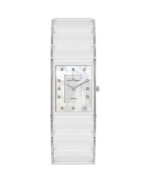 Moteriškas Klasikinis Kvarcinis Rodyklinis Watch JACQUES LEMANS 1-1940G Balta Dial 24mm