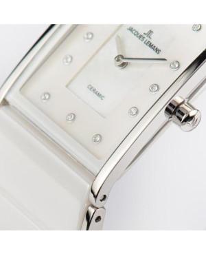 Kobiety klasyczny kwarcowy analogowe Zegarek JACQUES LEMANS 1-1940G Biały Wybierz 24mm image 5