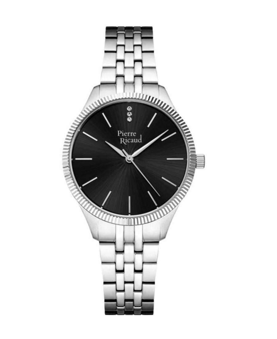 Women Classic Analog Quartz Watch PIERRE RICAUD Schwarz Dial 36mm P23010.5114Q