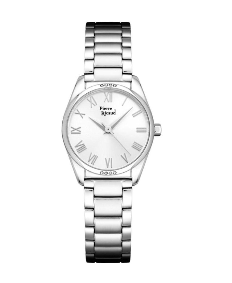Moteriškas Classic Analog Kvarcinis Watch PIERRE RICAUD Sidabras Dial 28mm P22163.5133Q