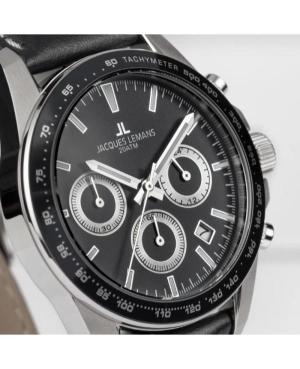Men Klassisch Sports Diver Quartz Analog Watch Chronograph JACQUES LEMANS 1-1877A Schwarz Dial 41mm image 8