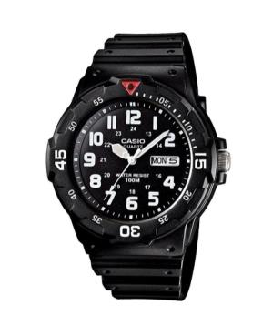 Men Sports Japan Quartz Analog Watch CASIO MRW-200H-1BVEG Black Dial 43mm