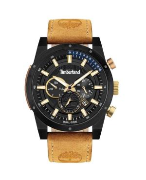 Men Klassisch Quartz Analog Watch TIMBERLAND TDWJF2001801 Schwarz Dial 46mm