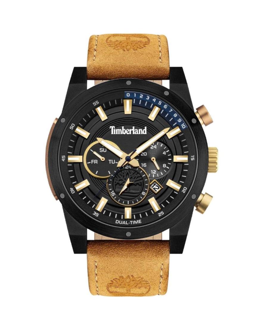 Men Klasické Quartz Analog Watch TIMBERLAND TDWJF2001801 Černá Dial 46mm