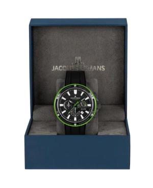 Men Sports Diver Quartz Analog Watch Chronograph JACQUES LEMANS 1-2141C Černá Dial 48mm image 2
