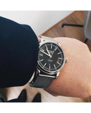 Mężczyźni klasyczny Luxury Szwajcar automatyczny Zegarek AVIATOR V.3.32.0.232.5 Czarny Wybierz 45mm image 4