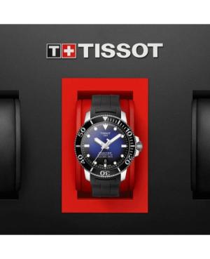 Men Classic Sports Diver Luxury Swiss Automatic Analog Watch TISSOT T120.407.17.041.00 Blue Dial 43mm image 5