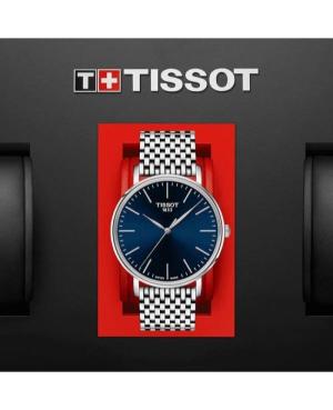 Men Klassisch Swiss Quartz Analog Watch TISSOT T143.410.11.041.00 Blau Dial 40mm image 1