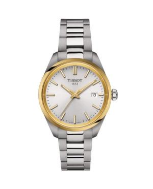 Women Klasické Swiss Quartz Analog Watch TISSOT T150.210.21.031.00 Silver Dial 34mm