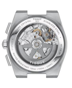 Men Classic Luxury Swiss Automatic Analog Watch Chronograph TISSOT T137.427.11.091.00 Green Dial 42mm image 5