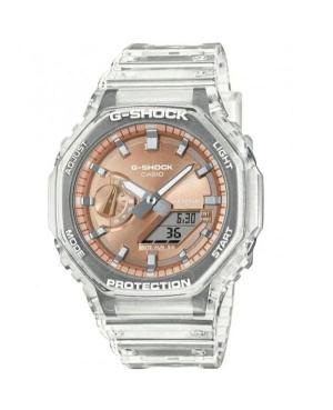 Men Sports Functional Diver Japan Quartz Digital Watch Alarm CASIO GA-2100BM-7A5ER G-Shock Brown Dial 45mm