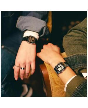 Vyriškas Su funkcijomis Japoniškas Kvarcinis Digital Watch Alarm CASIO A130WEGG-1AEF Juodas Dial image 4