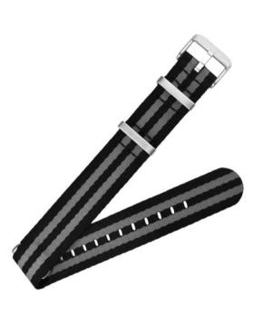 Schwarz Textile Gray 22 mm
