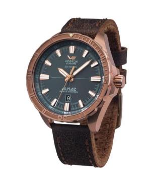 Mężczyźni klasyczny Diver automatyczny analogowe Zegarek VOSTOK EUROPE NH35A-320O507 Niebieska Wybierz 47mm