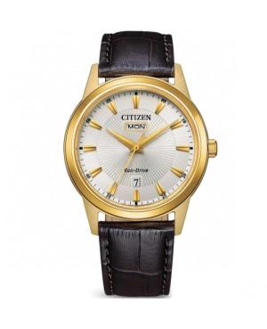 Vyriškas Klasikinis Japoniškas Elektroninis, Solar Rodyklinis Watch CITIZEN AW0102-13AC Sidabras Dial 40mm