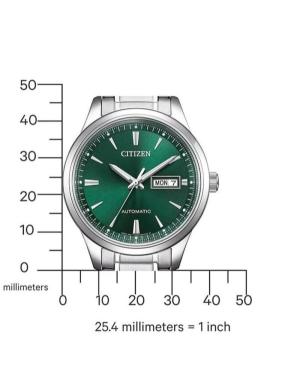 Men Klasické Japan Automatic Analog Watch CITIZEN NY4058-79XC Zelená Dial 40mm image 1