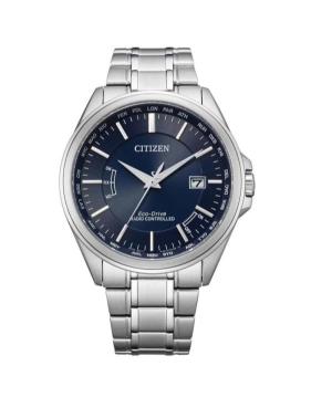 Vyriškas Japoniškas Elektroninis, Solar Rodyklinis Watch CITIZEN CB0250-84L Mėlyna Dial 43mm