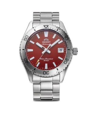 Mężczyźni sportowy Diver Japonia automatyczny analogowe Zegarek ORIENT RA-AC0Q09R30B Czerwony Wybierz