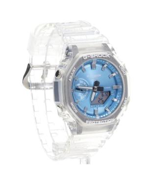 Men Sports Functional Diver Japan Quartz Digital Watch Timer CASIO GA-2100BM-7A2ER G-Shock Modrá Dial 45mm image 6