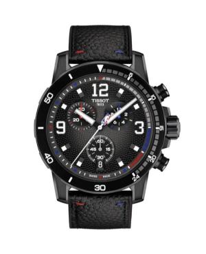Mężczyźni sportowy Szwajcar kwarcowy analogowe Zegarek Chronograf TISSOT T125.617.37.067.00 Czarny Wybierz 45mm