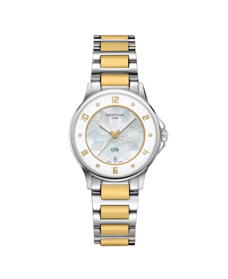 Moteriškas Klasikinis Swiss Kvarcinis Rodyklinis Watch CERTINA C039.251.12.116.00 Sidabras Dial 35mm